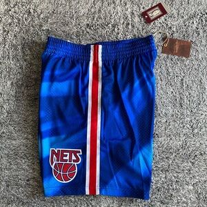 Men’s Mitchell & Ness New Jersey Nets Shorts, Swingman 90, Size XL, NWT